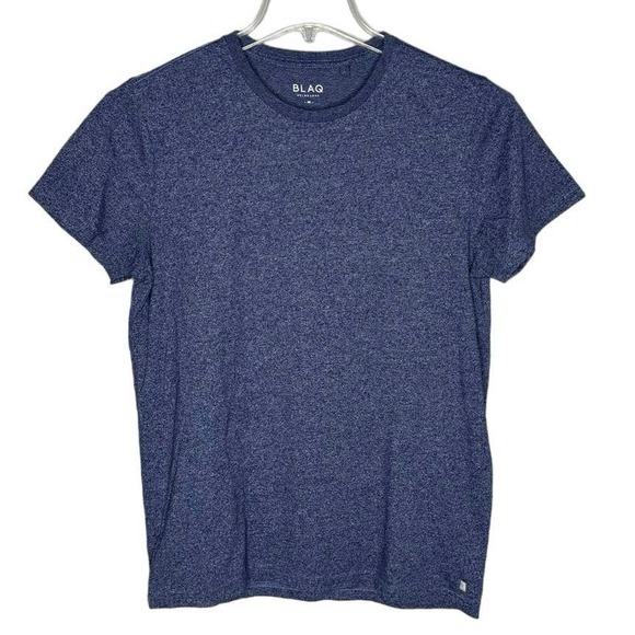 Blaq Melbourne Shirt Mens Medium Heather Blue Basic Everyday Casual Neutral - Picture 1 of 5
